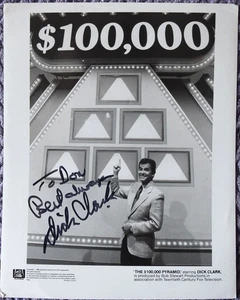 Dick Clark "The 100,000 Pyramid"Hand Signed Photo 8"X10" - Picture 1 of 4