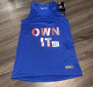 NWT Under Armour Tank Top Girls Youth Medium HeatGear New York Giants - Picture 1 of 1