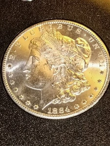 1884 CC GSA Morgan Silver Dollar UNC, DMPL With Box And COA BEAUTIFUL COIN.  - Picture 1 of 7