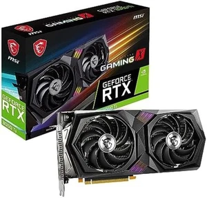 MSI GeForce RTX 3060 Ti GAMING X 8G LHR Graphics Board VD7721 F/S w/Tracking# - Picture 1 of 10