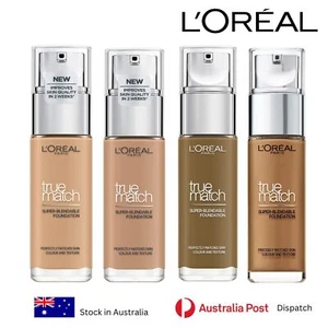 L'Oreal True Match Foundation Superior Blendability Natural Finish All-Day Wear - Picture 1 of 26