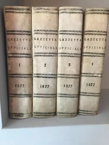GAZZETTA UFFICIALE REGNO D’ITALIA  ANNATA COMPLETA 1877 - Picture 1 of 1
