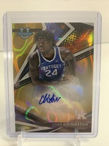 2022-23 Bowman's Best University - GOLD LAVA AUTO #BOA-CL Chris Livingston 21/75