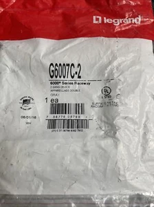 NEW WIREMOLD G6007C-2 STEEL DEVICE PLATE 2-GANG 6000 GRAY - Picture 1 of 1