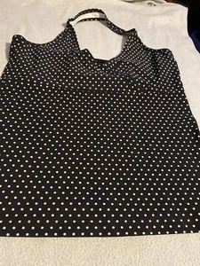 Casall Damen Neckholder Pull Over gepunktetes Tankini Oberteil Gr. L - Bild 1 von 9