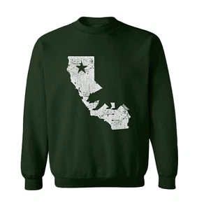 Cali State Map - California Bear Flag USA United States Toddler Crewneck Sweater - Picture 1 of 8