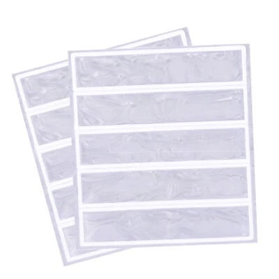 10 piezas pegatinas adhesivas reflectantes de 4,5x1 pulgadas para sombrero, blancas Foto 1 de 4