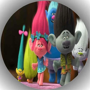 Tortenaufleger Geburtstag Party Tortenbild Fondant - Oblate Trolls P35 - Imagen 1 de 1