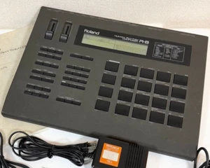 Roland R-8 Human Rhythm Composer Drum Machine Black Used From Japan - Picture 1 of 5