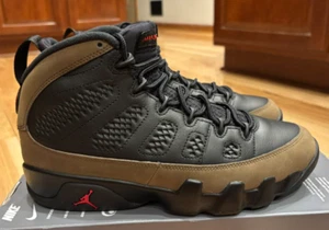 Nike Air Jordan 9 Retro Black True Red Light Olive HV4794 030 Men's Size 5 - Picture 1 of 9