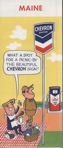 1960 Chevron Road Map: Maine NOS - Picture 1 of 1
