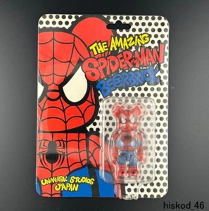 BE@RBRICK Spider Man USJ Limited MARVEL Bear Brick 100% Figure Universal Studios - Picture 1 of 6
