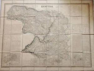 ZAMORA Francisco Coello. Mapa grabado original. Madrid 1863 - Picture 1 of 2