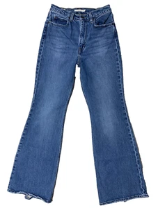 Levi's Premium 70’s High Flare Women’s 27 x 32 Blue Denim Light Stretch - Picture 1 of 13