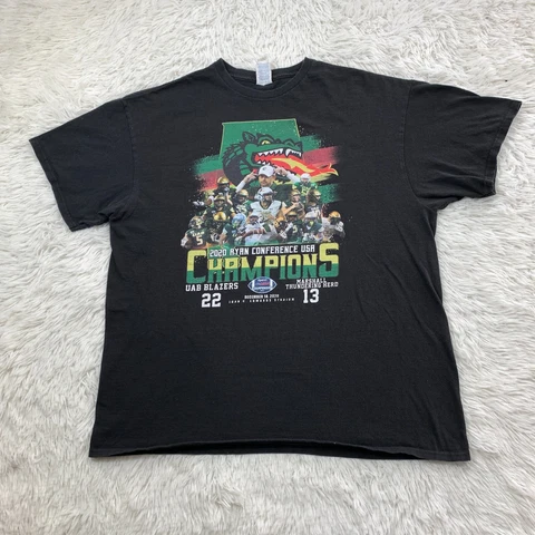UAB Blazers Shirt Adult Extra Large  2020 Ryan Conference Champions Football Cover