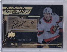 DRAKE BATHERSON 2022-23 UPPER DECK SPX BLACK OBSIDIAN AUTO #29/49 OTTAWA SENATOR