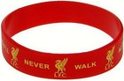 LIVERPOOL FC YNWA RED RUBBER SILICONE BRACELET WRISTBAND one size fits all LFC