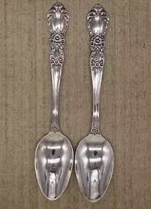 Set 2 Vintage Rogers Heritage Teelöffel Silberplatte 1847 IS Heritage Muster - Bild 1 von 10