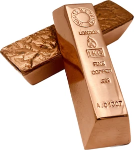 KUPFERBARRENBARREN 0,999 rein 1KG/1000g Barren/Barren - von INGOTS WE TRUST™️🔥ART - Bild 1 von 15