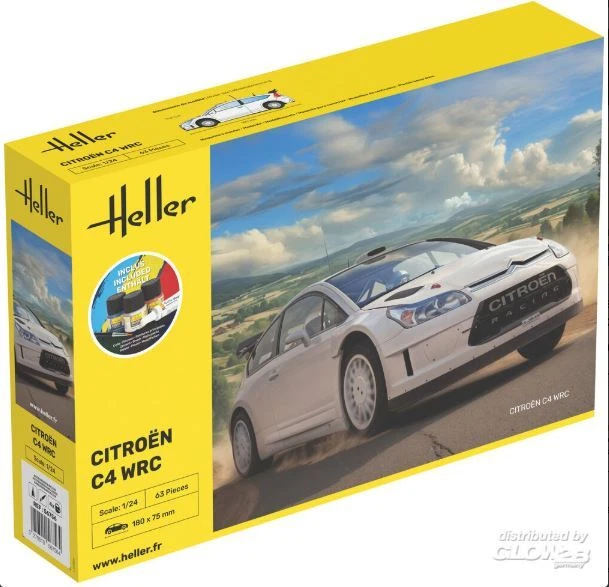 Modellino auto model kit di montaggio CITROEN C4 WRC scala 1:24 modellismo st... - Immagine 1 di 1