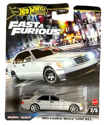 Hot Wheels Mercedes Benz 500 SEL W140 2/5 Fast & Furious 2024 1:64 modellino auto DE - Immagine 1 di 4
