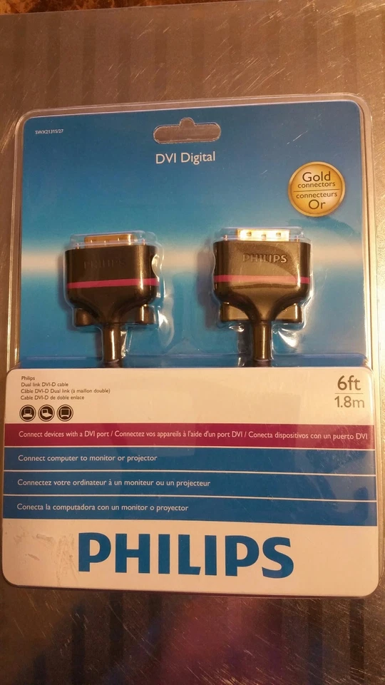 CABO DIGITAL PHILIPS DUAL LINK DVI - Imagem 1 de 1