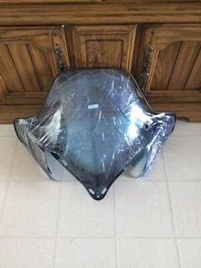 Yamaha Oem Vector  Windshield Black Bottom W/Red Stripes - Picture 1 of 6