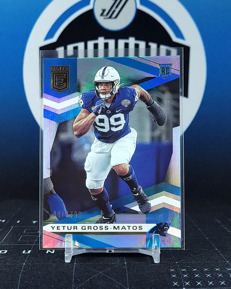 2020 Panini Donruss Elite 144 Yetur Gross-Matos SP 441/799 Rookie Panthers - Image 1 of 1