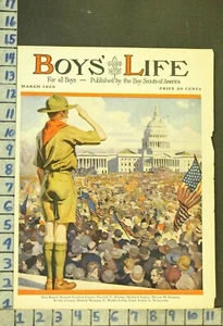 1929 BOY SCOUT CONVENTION CAPITOL HILL WASHINGTON DC ILLUS ROZEN COVER RM63 - Picture 1 of 1