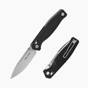 Cuchillo Plegable Huginn Acero Real Negro Mango G10 Liso VG-10 Hoja Satinada 7653BS - Imagen 1 de 1
