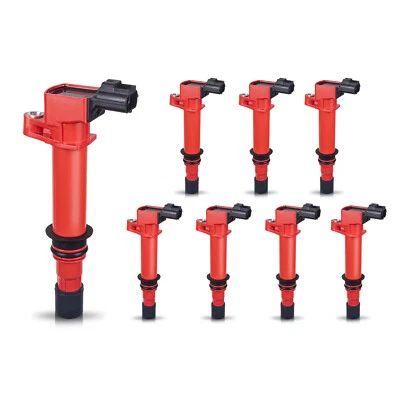 8 Red Performance Ignition Coil for Mitsubishi Raider 2006-2007 4.7L V8 UF270 - Image 1 of 4