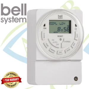 U4A - Bell System TS2000BST 12V Progammable 7 DAY LCD DIGITAL TIMER Switch 24 hr - Picture 1 of 4