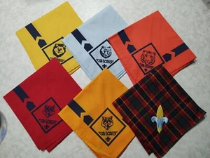 BSA Official Cub Scouts Neckerchief Lion Tiger Wolf Bear Webelo Ranks available - Picture 1 of 16