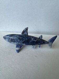 Zuni Blue Shark Fetish Cody Nastacio Sodalite SIGNED