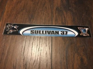 2010-11 Sean Sullivan #37 Worcester Sharks Locker Room Nameplate AHL - Picture 1 of 2