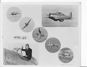 Seversky P-35 Pressefoto eine Cola trinken 8x10~ - Bild 1 von 2