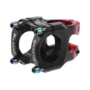 Bike Stem Short Handlebar Adjustable Stem for Bike 35mm Stem Length Red Black - Picture 1 of 6