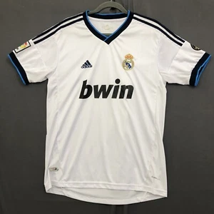 Adidas Real Madrid Jersey BWIN 2012 Mens Large White Climacool Soccer Futbol - Picture 1 of 16