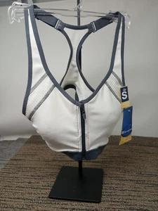 Champion Women's Size Small B7920 WQL Zip Front Sports Bra White NWT - Picture 1 of 7