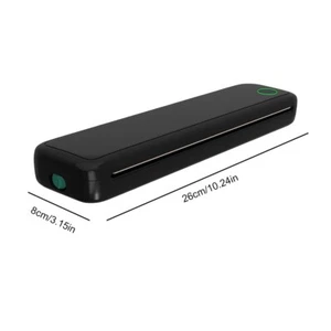 A 4 PORTABLE THERMAL MINI BLUETOOTH PRINTER BT WIRELESS WITH 6 ROLLS - Picture 1 of 7