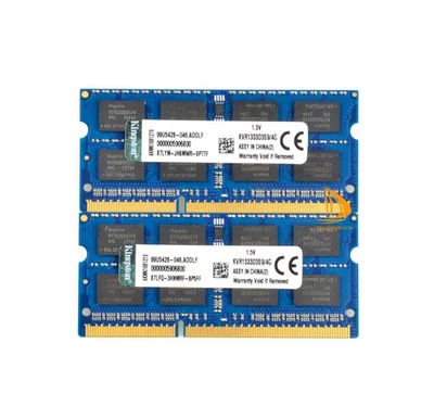For Kingston 2pcs 4GB 2RX8 PC3-10600S DDR3 1333Mhz Laptop Memory RAM SODIMM pc3 - Image 1 of 4