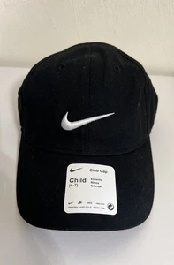 Nike Club Kids' Unisex Adjustable Strap Club Cap Child (4-7) Sports Hat Black - Picture 1 of 8