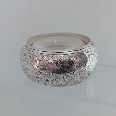 Napkin Ring Sterling Silver Carrs Of Sheffield 1999 Hallmarked 17g — 第 1/4 张图片