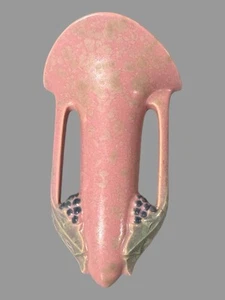 Vintage Roseville Tuscany Art Pottery Hanging Wall Pocket Vase - Picture 1 of 5