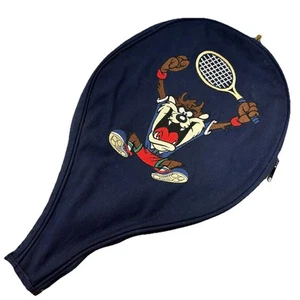 VTG 1995 Warner Bros Looney Tunes Tasmanian Devil Tennis Racquet Cover Case Bag - Picture 1 of 14
