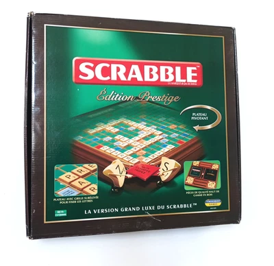 Scrabble Prestige Edition Aus Holz, Drehbares Spielfeld, Sehr Guter Zustand! - Bild 1 von 4