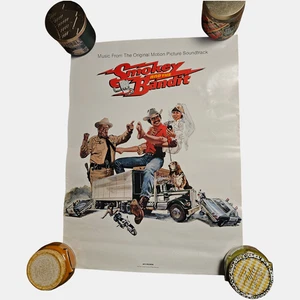 Smokey And The Bandit Movie Soundtrack Promo Poster 18x24 Vintage 1977 Rock - Picture 1 of 8