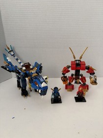 Pre-Owned LEGO Ninjago Lot of 2 with Minifigs+Accessories Read Description