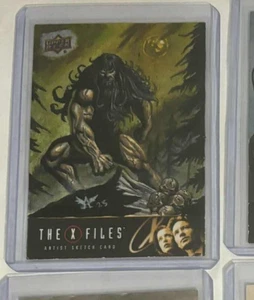 2025 UD X-FILES SKETCH CARD ARTIST ANGELO DECAPUA - Picture 1 of 2