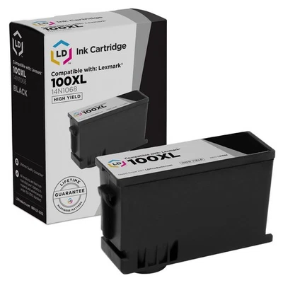LD 14N1068 100XL Black Ink Cartridge for Lexmark S305 S405 S505 S605 Pro705 S816 - Image 1 of 4